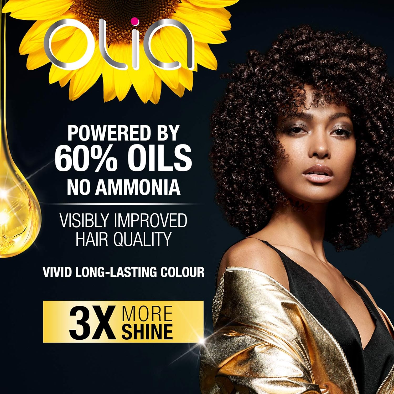 Garnier Olia Ammonia Free Permanent Hair Color, 100 Percent Gray Coverage (Packaging May Vary), 4.15 Dark Soft Mahogany, Brown Hair Dye Pack of 1 : Chemical Hair Dyes : Beauty