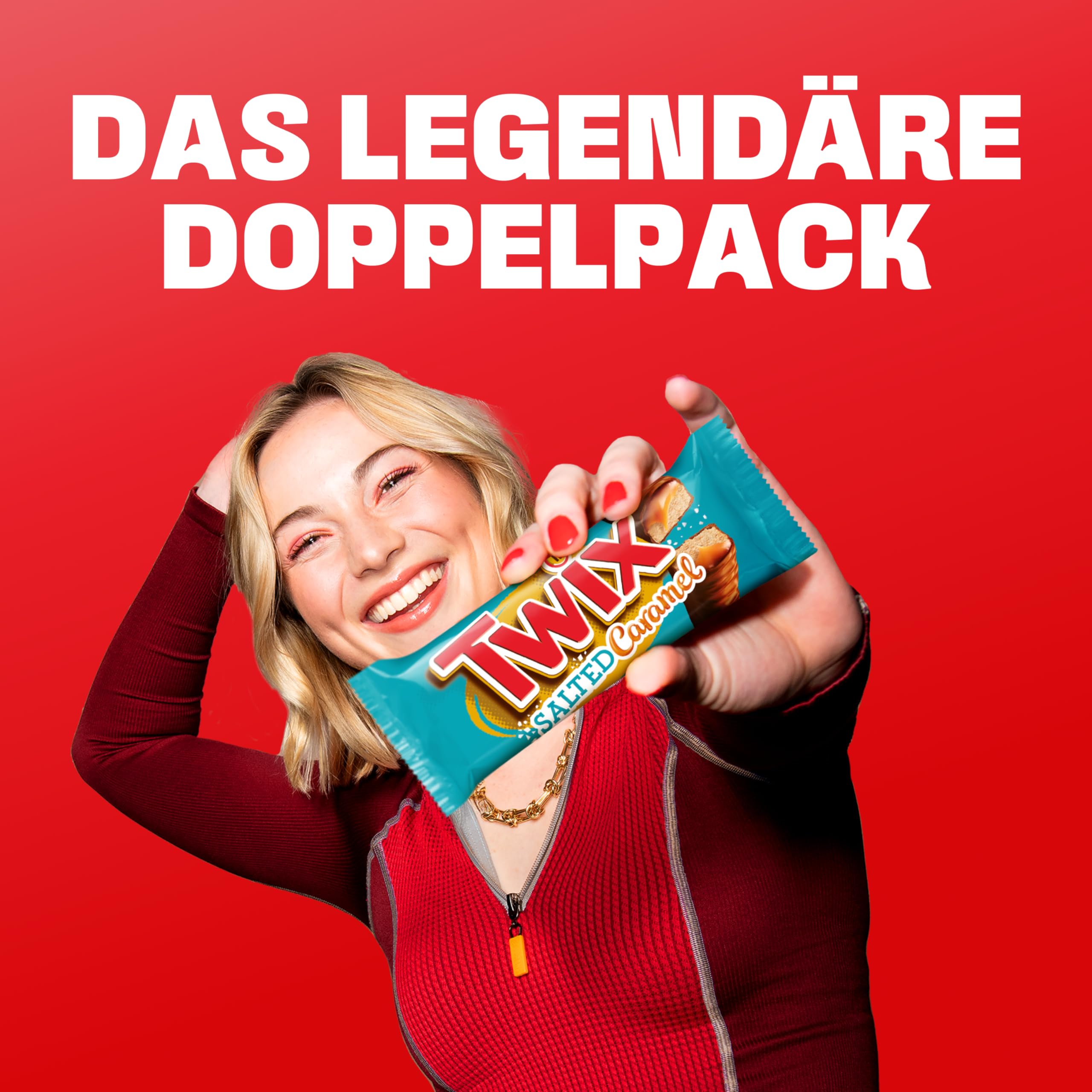 Twix Salted Caramel Schokoriegel | Großpackung Schokolade | 30 Doppelriegel (30 x 46g) 8