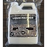 Liquid Polymer- for Outdoor use to Bond Sand, Gravel, Stones, Mulch and More. Ready to use. No Mixing Required. (1 Gallon)