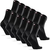 DANISH ENDURANCE Dress Socks for Men & Women, Organic Cotton Crew Socks, Super Soft, Breathable, Unisex, 6-Pack