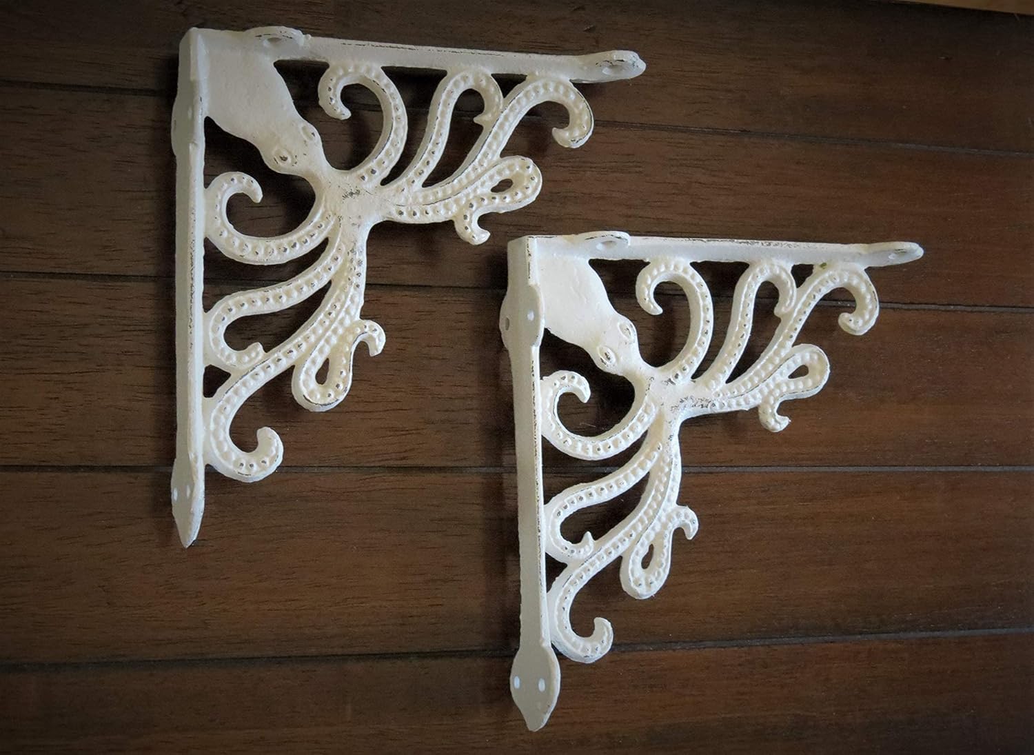 Shelf Brackets/Nautical Design/Antique White or Pick Your