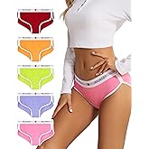 BAJAOEY Women's Cotton Underwear Womens Cheeky Panties for Women Comfy Bikini