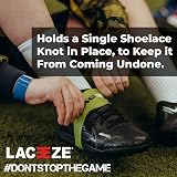 LACEEZE Original Bands Ribbed Technology Secure Laces UK 6.5 Green view 3