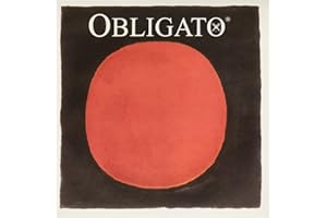 Pirastro 411021 Obligato Synthetic Core Violin String Set, E-Ball Mittel Envelope, 4/4 Size