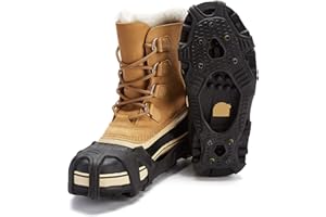 ICETRAX V3 HEX Winter Ice Grips for Shoes and Boots - Ice Cleats for Snow and Ice, StayON Toe, Reflective Heel