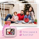 HiMont Kids Camera Instant Print Digital Camera Pink 32G Card 2.16x3.15" Paper view 3
