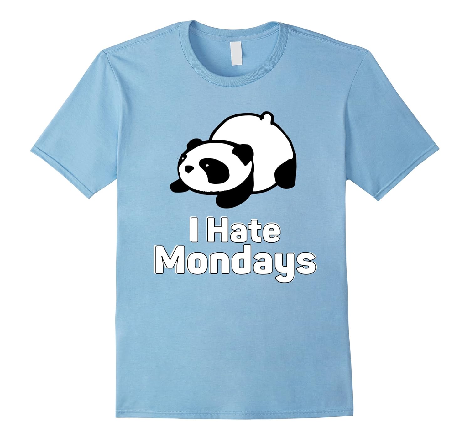 Panda T-shirt I hate Mondays Tee-Rose