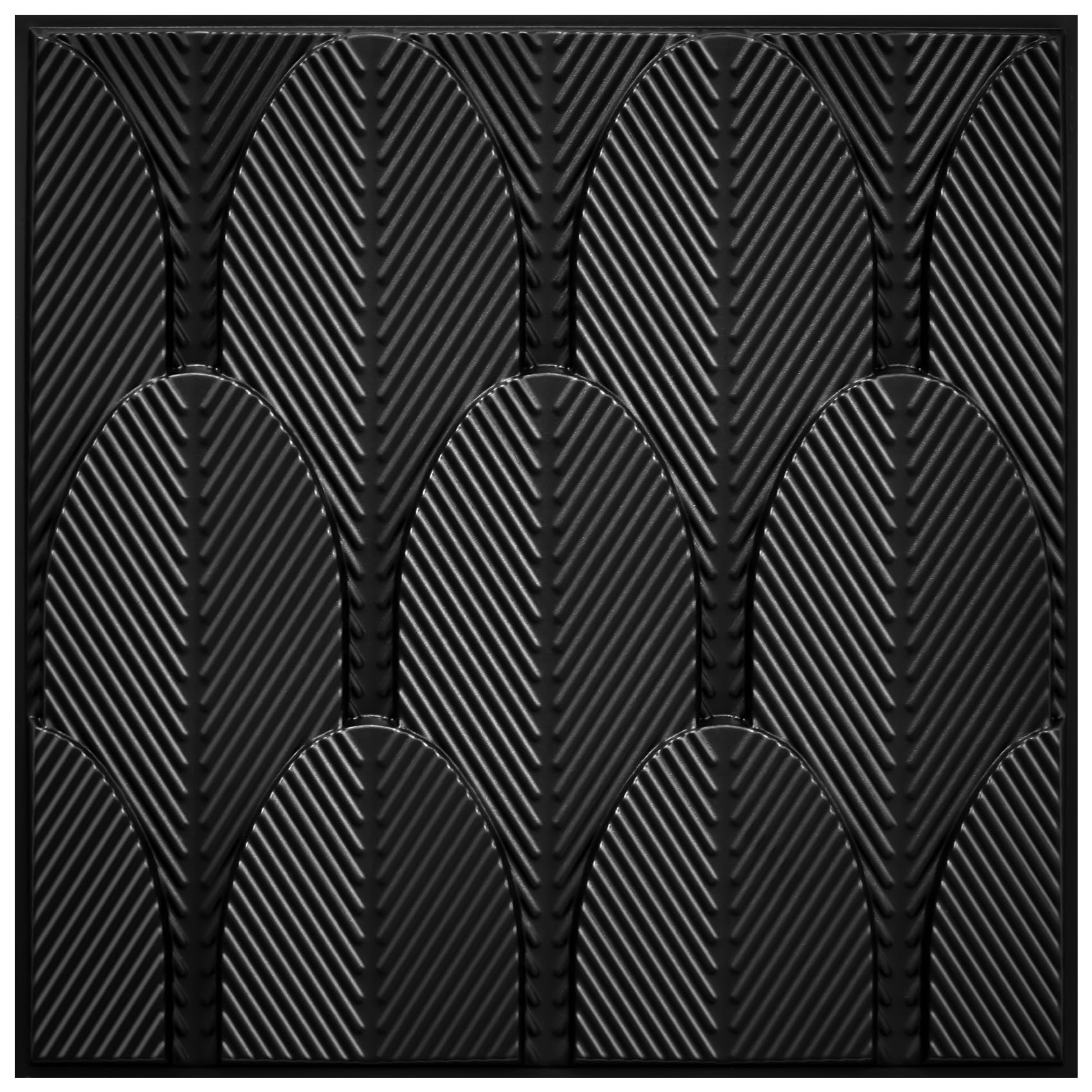 STICKGOO 33 Pack Black 3D Wall Panels, PVC 3D Wall Panels, Decorative ...