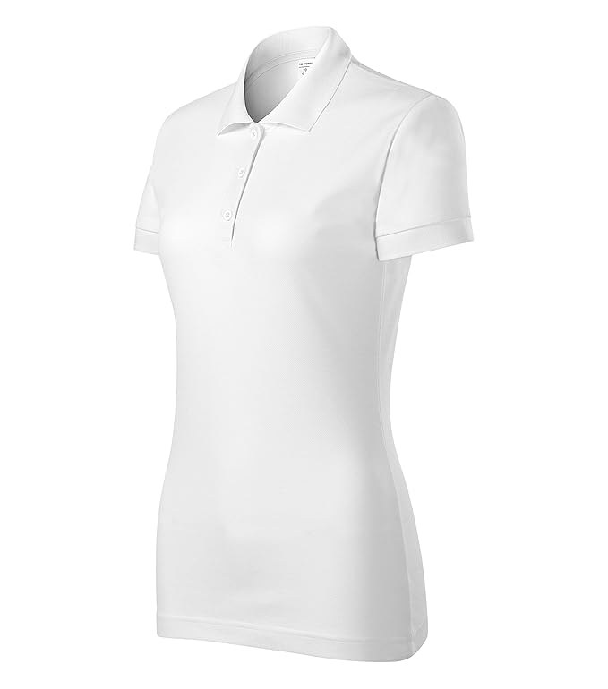 WearYourBrand by Adler Damen Polohemd Poloshirt Kurzarm Langer Schnitt
