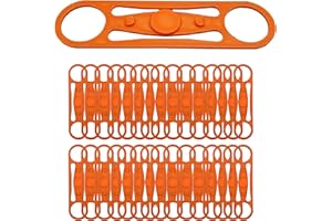 Hot Wheels Compatible 3D Printed Track Connectors - Set of 30 (ORANGE) - ELLTI