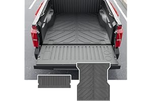 xipoqix 5FT Bed Mat Compatible with 2024 2025 Toyota Tacoma Truck Liner Tailgate Mat Replacement for 2024 2025 Toyota Tacoma Accessories(24-25,5FT Bed Mat+Tailgate Mat)