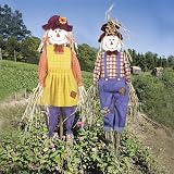 Garden Gear Scarecrows Twin Pack Garden Ornament 6ft Deterrent view 3
