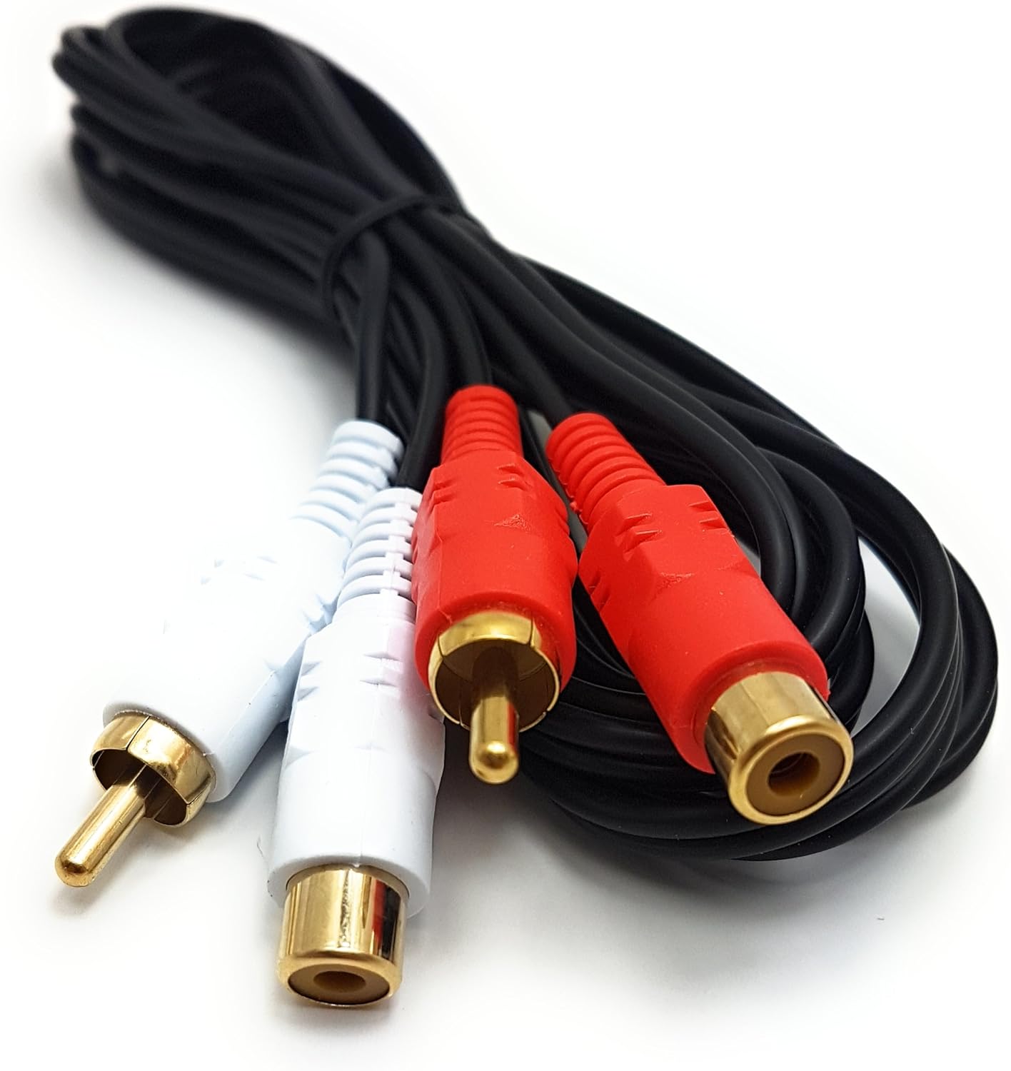 Cavo RCA A Y 1M-30M: Adattatore Audio Stereo Subwoofer, Rame Puro 22AWG, Connettori Placcati Oro - 2
