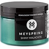 MEYSPRING Shiny Malachite - Epoxy Resin Pigment - 50g - Green Mica Powder for Epoxy Resin - Emerald Green Epoxy Pigment