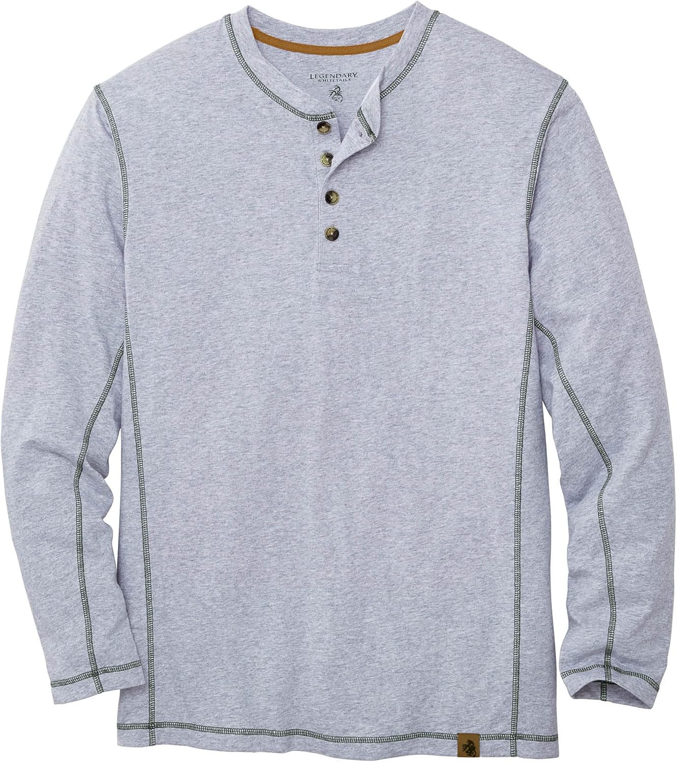 Legendary Whitetails Men's Maverick Slub Henley Shirt: Clothing