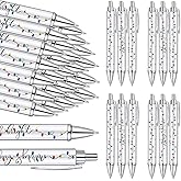 Sayglossy 30 Pcs Christmas Pens Colorful String Lights Pattern Retractable Ballpoint Pens with Black Ink for Coworkers Employees Teachers Friends Office School Writing Supplies Party Favors