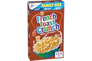 CINNAMON TOAST CRUNCH French Toast Crunch Breakfast Cereal, Syrup and Cinnamon Taste, Family Size, 17.4 oz