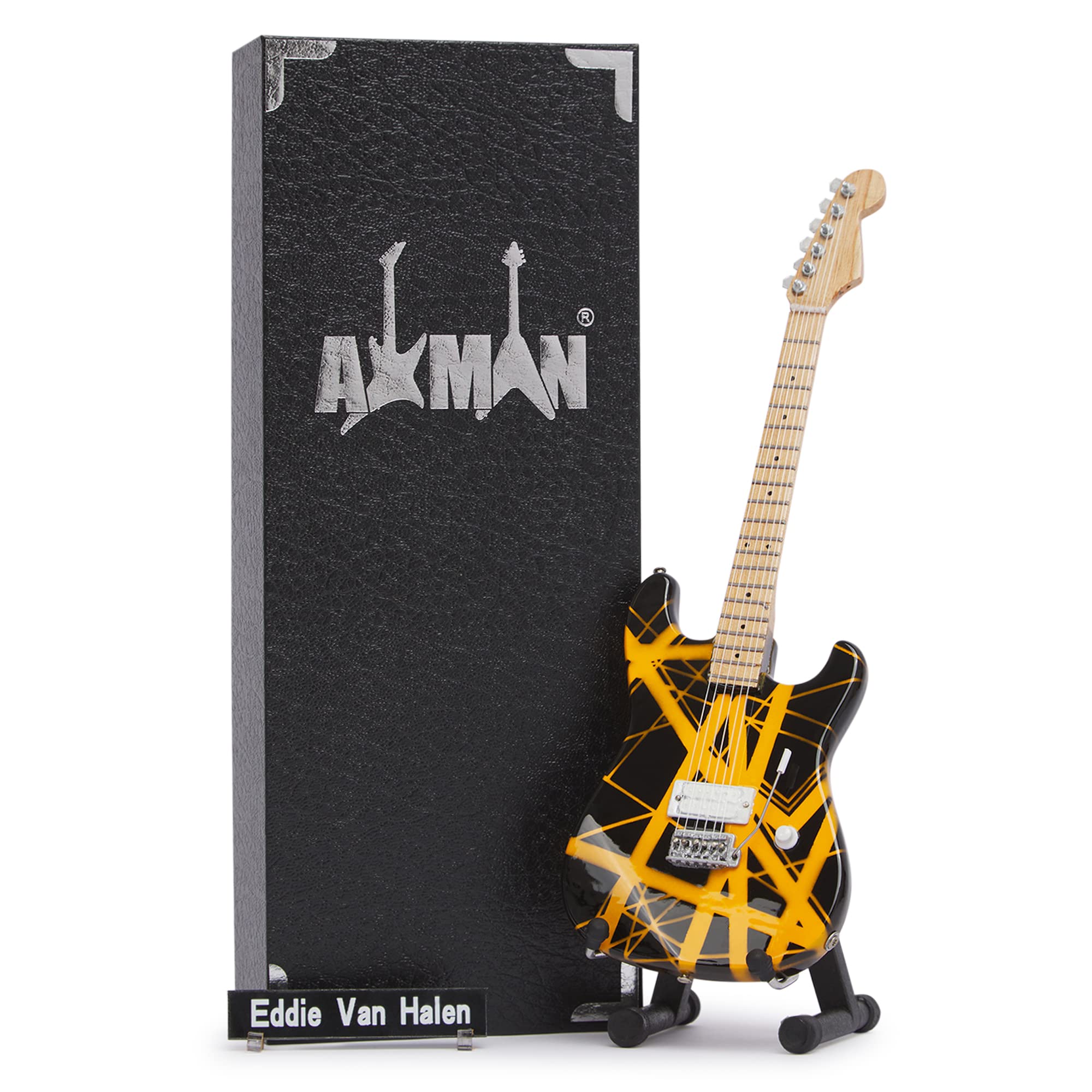 Eddie Van Halen Miniature Guitar Replica - Music Gifts - Handmade Ornamental 1/4