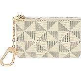 Matwsec Small Coin Purse for Women Leather Coin Purse Small Change Purse for Coins with Keychain for Women Men