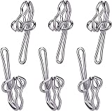H&S Curtain Hooks Metal 100pcs Curtain Header Tape Drapery Hooks 3 cm view 1