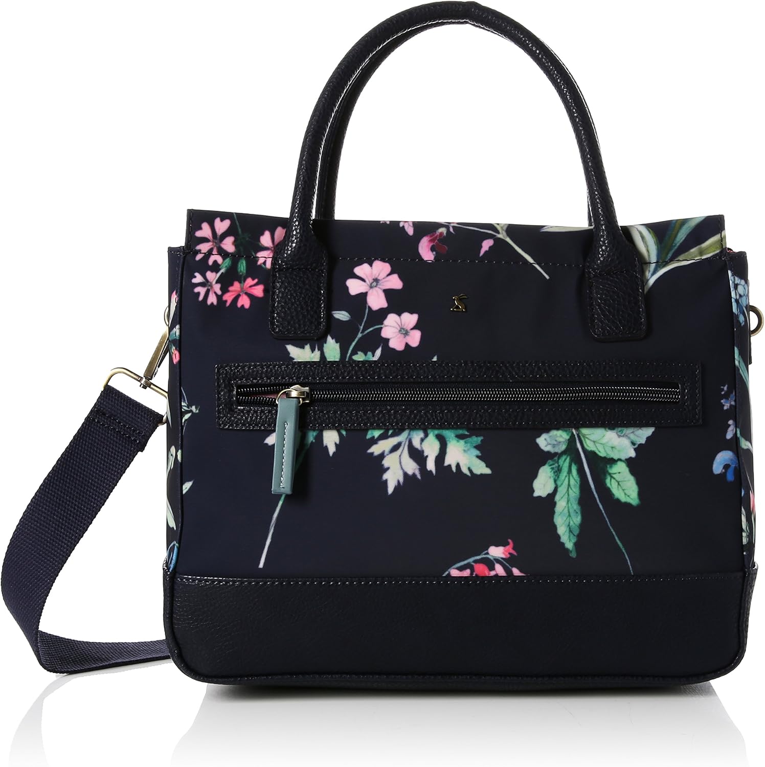 Joules Womens Day To Day Canvas Shoulder Bag Blue (Navy Botanical