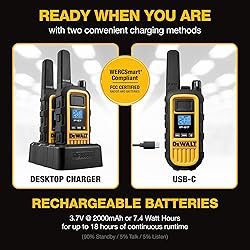 DEWALT DXFRS800 FRS Walkie Talkies Long Range 2 Way