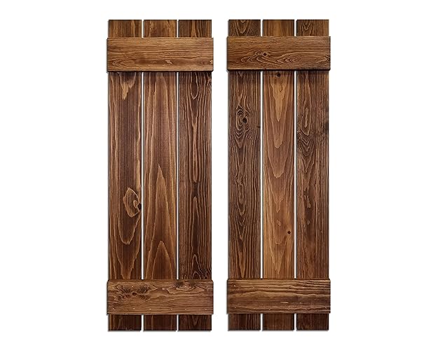 Board & Batten Shutters, Wood Shutters Wall Decor, Interior