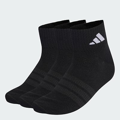 Unisex adulto Thin&Light Sportswear Ankle Socks 3 Pair Pack, black/black/white, 42-45