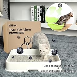 BLUERISE Tofu Cat Litter 6LB×2Bags Natural Cat