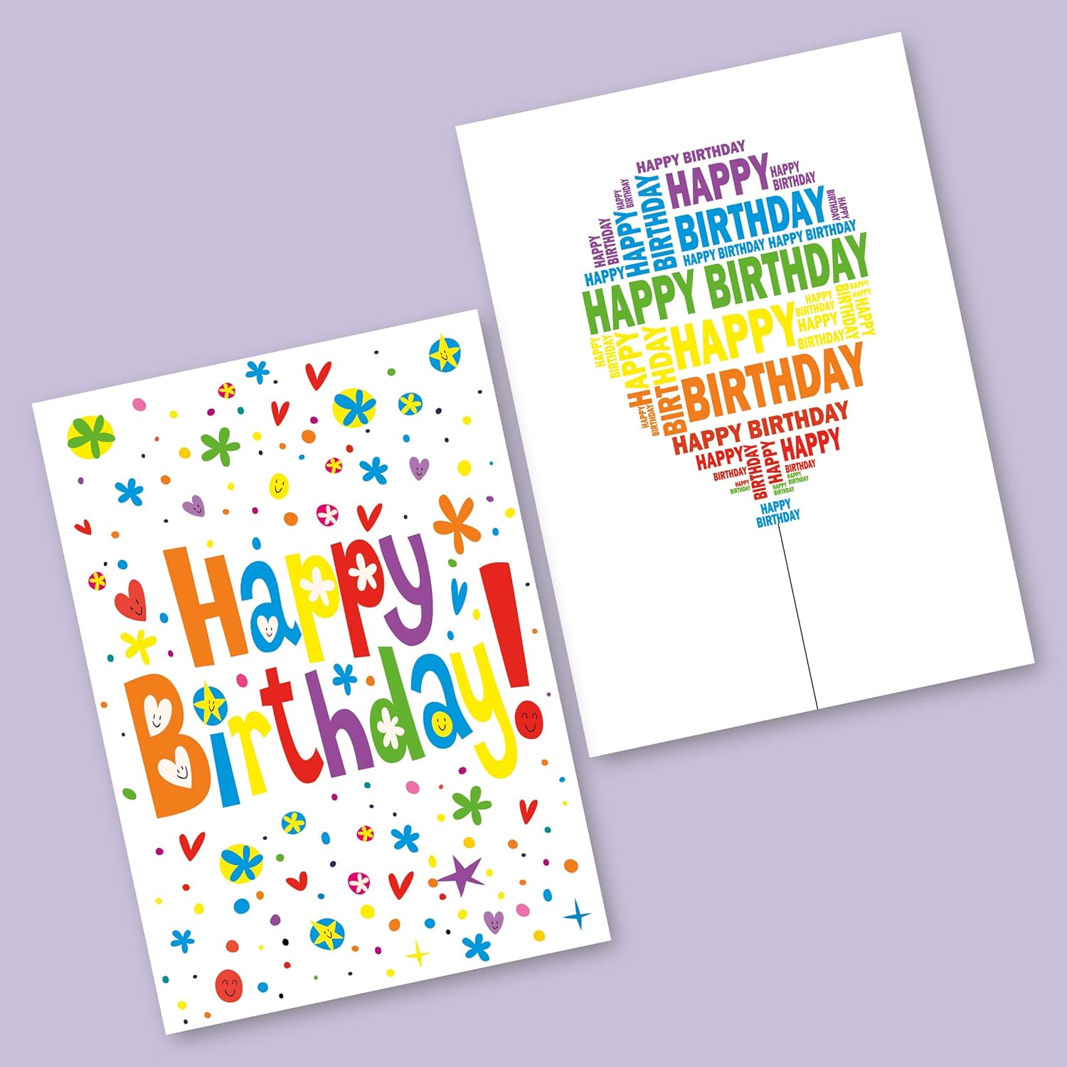 Birthday Cards Multipack of 32. Each Birthday Card Box Includes 8 Colourful Happy Birthday Card Designs. Blank Inside. Bulk Birthday Cards and Envelopes by Absolutely Yours - Image 4