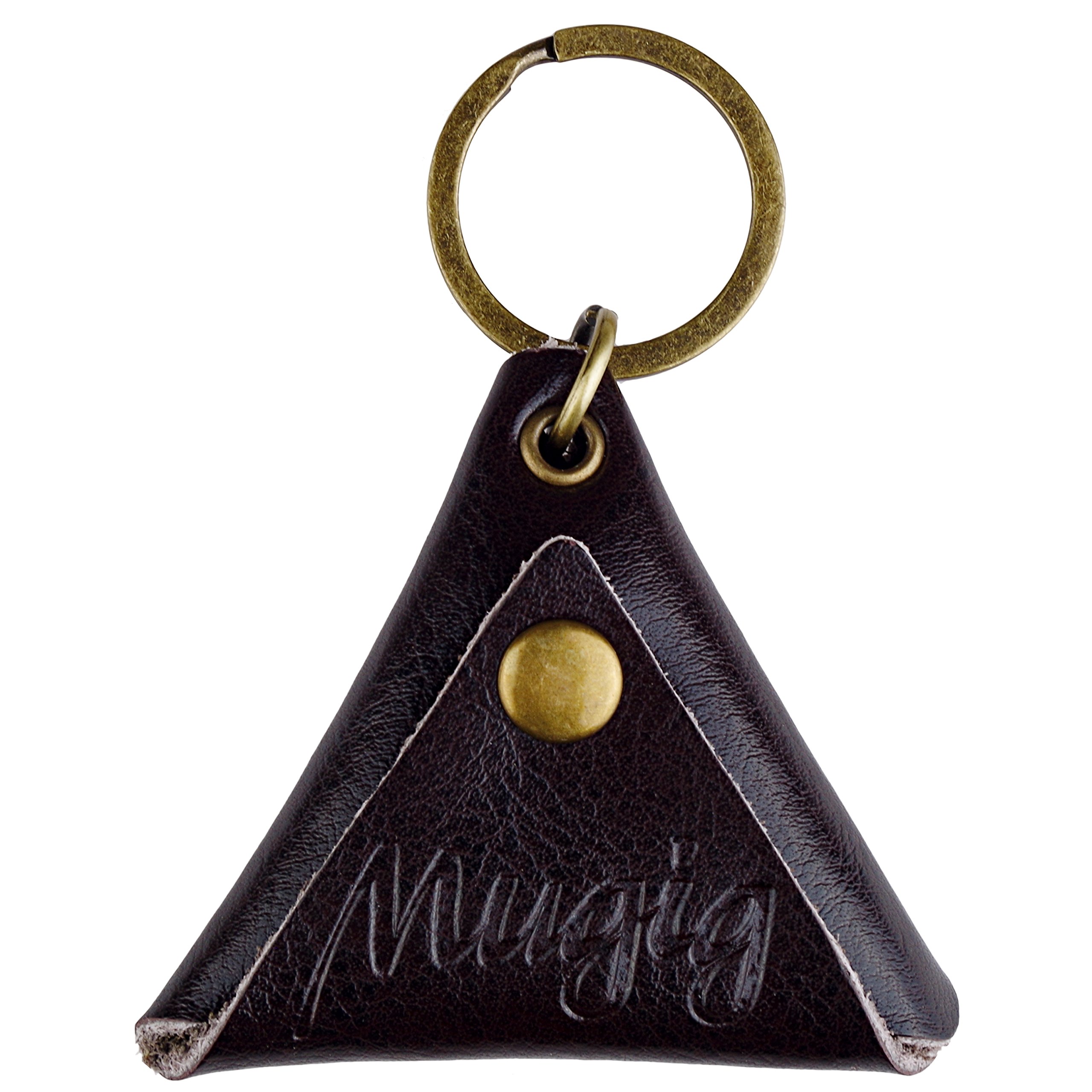 Mugig Gitarre Plektren 12 Stück bunte Picks von 6 verschiedenen Stärken und Farben in einer Ledertasche für E-, Akustik- und Bass-Gitarre