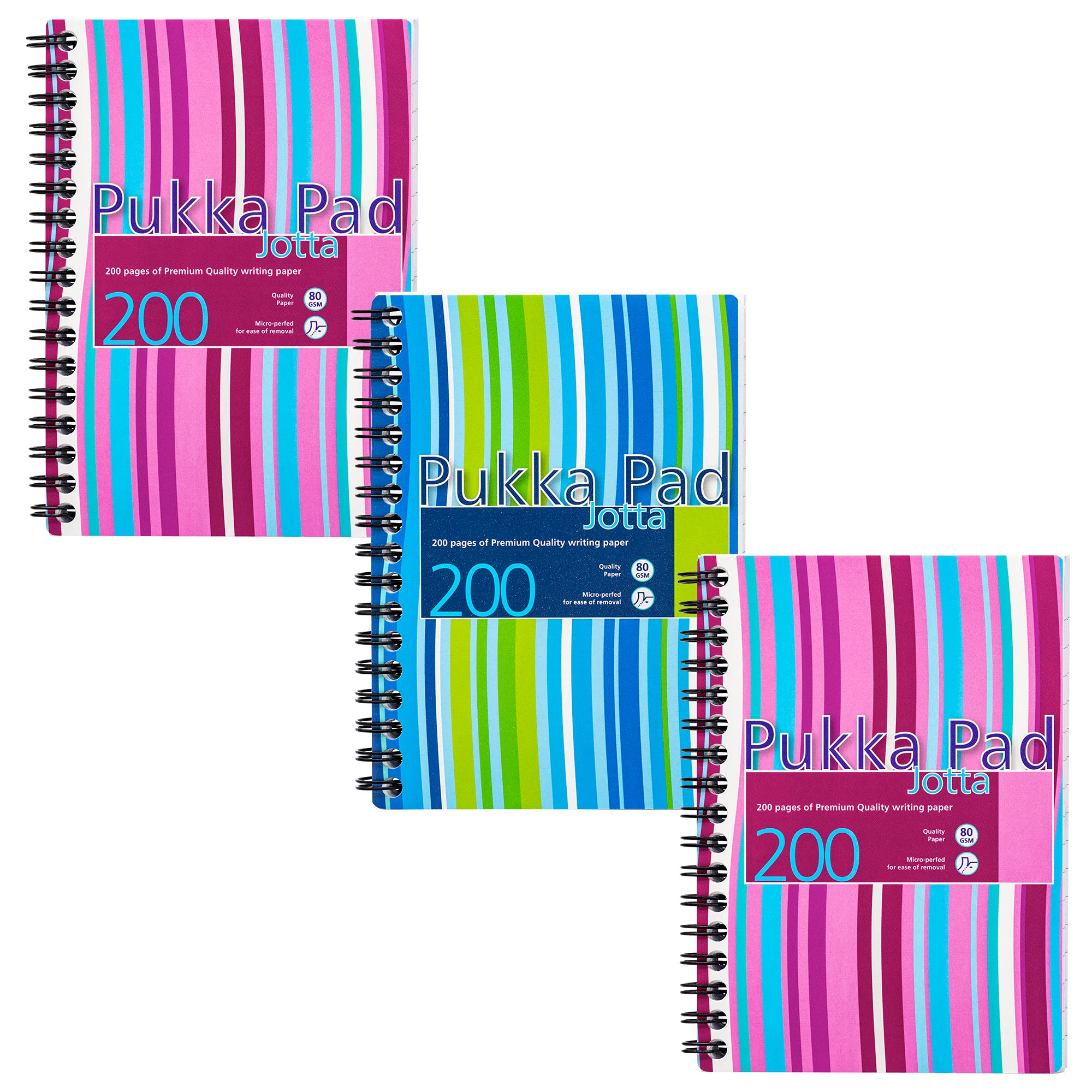Pukka Pad A6 Jotta Wirebound Notebook - 14.5 x 10.5cm - 3 Pack
