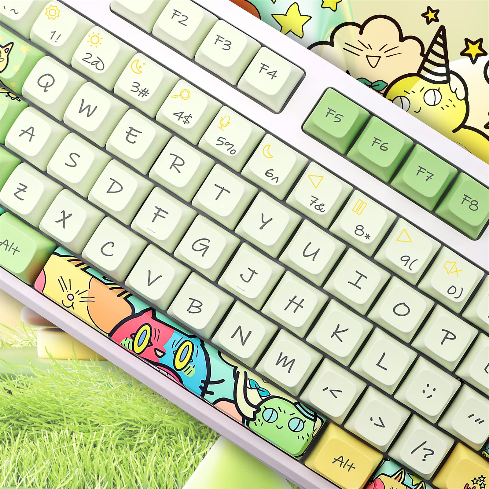 Mua JSJT Keycaps XDA Profile Key Caps Magical Elves Themed Keycap 135 ...