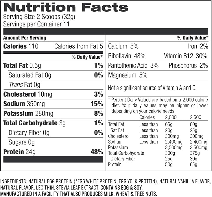 32 Egg White Nutrition Label Labels Design Ideas 2020