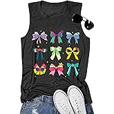 Magic Kingdom Tank Tops Women Princess Bow Shirt Magical Family Vacation Vest Summer Holiday Graphic Sleeveless Tee