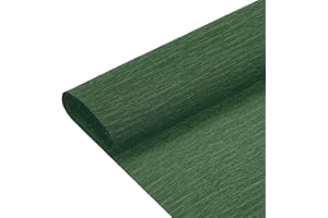 MECCANIXITY Crepe Paper Roll 8.2ft Long 9.84 Inch Wide for Wedding Ceremony Various Large Festivals Decoration, Army Green