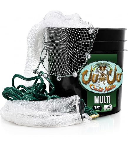 12 foot fishing net Calusa Cast mesh for catching tiny Zebco Stinger Spinning Fishing Pontoon Boat Solutions(R) Color:Burnt Toad
