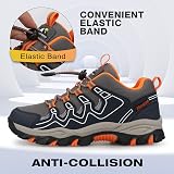 UOVO Boys Trainers Water Resistant Low-Top Kids Shoe Navy Orange Size 12.5 view 4