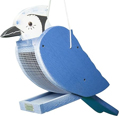 Amazon Com Amishshop Com Look Alike Hanging Birdfeeder Blue Jay