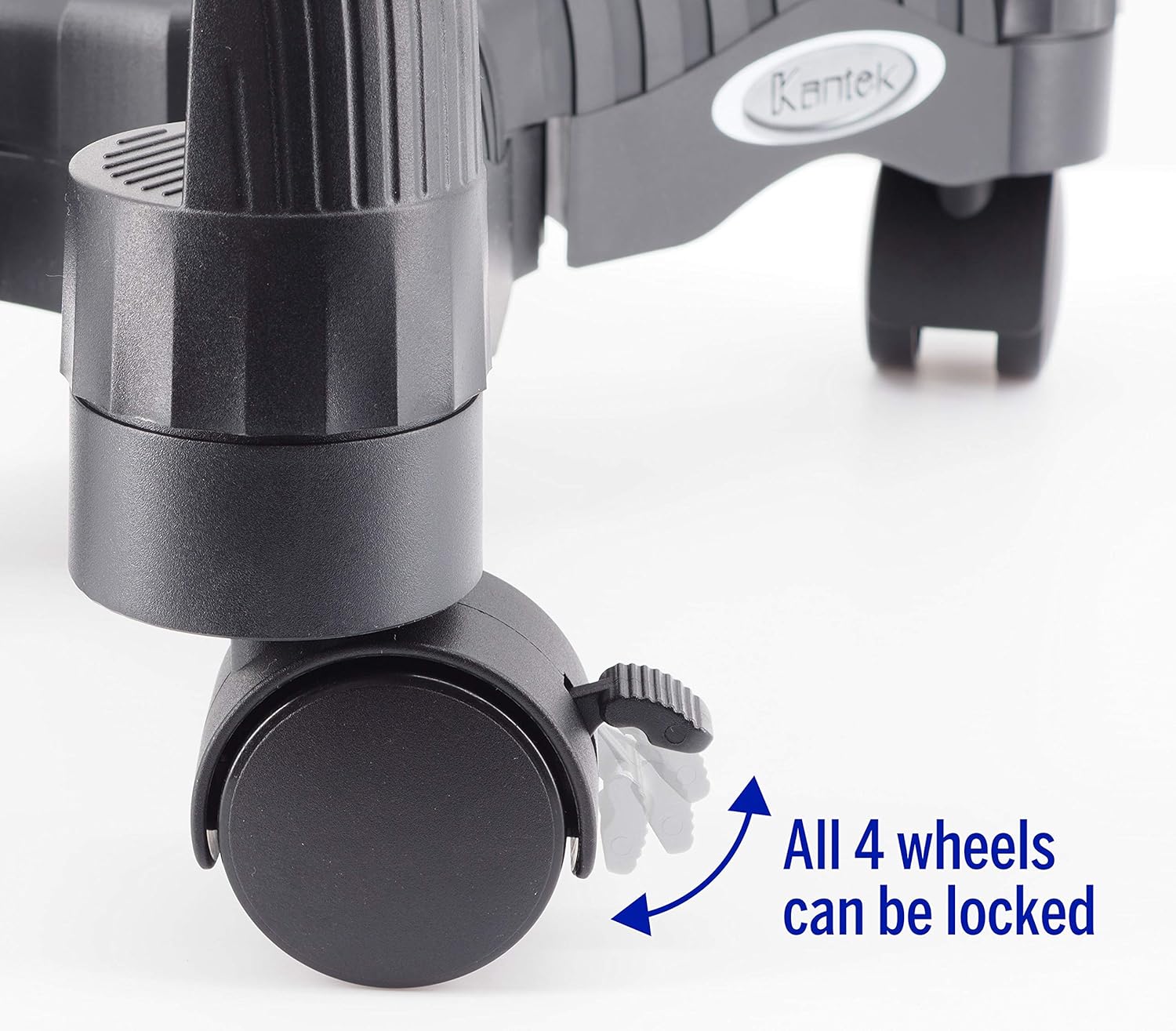 Kantek Mobile CPU Stand with Adjustable Width and Locking Casters, 16-Inch Wide x 7-Inch Deep x 4.8-Inch High (CS200B),Black: Computers & Accessories