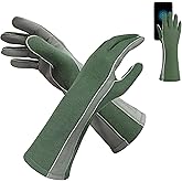 Intra-FIT Flight Gloves for Pilots, Sheepskin Leather Work Gloves, Touchscreen, Long Sleeve, Fire-Resistant, Flying, Driving