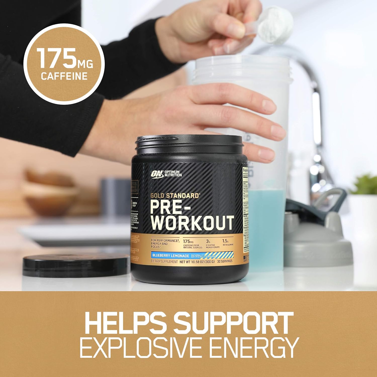 OPTIMUM NUTRITION Gold Standard Pre-Workout with Creatine, Beta-Alanine, and Caffeine for Energy, Flavor: Fruit Punch, 30 Servings: Health & Personal Care