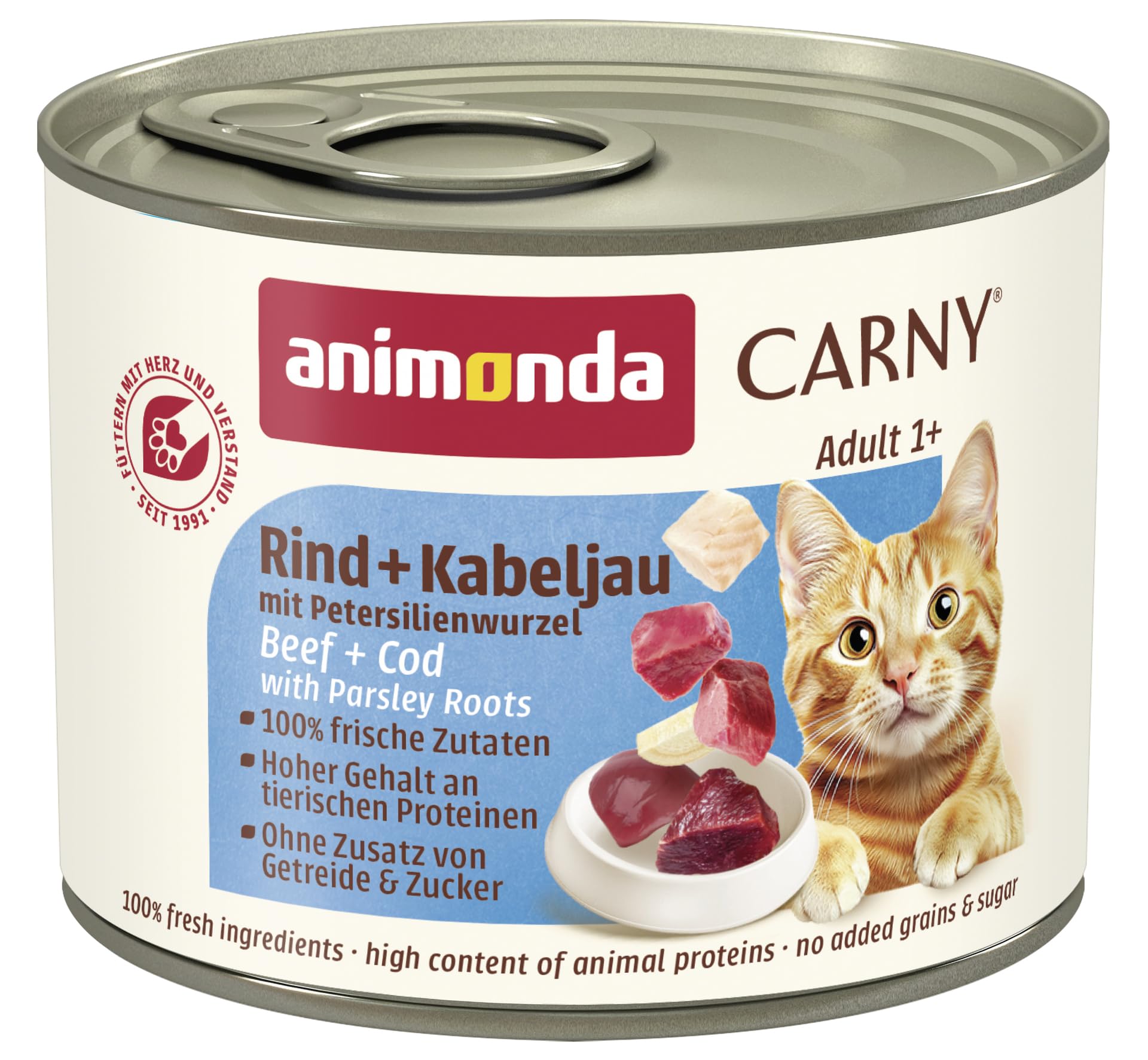 Carny® Adult Rind + Kabeljau mit Petersilienwurzeln