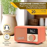 Roberts Revival Petite2 FM DAB DAB+ Radio with Bluetooth Orange view 5