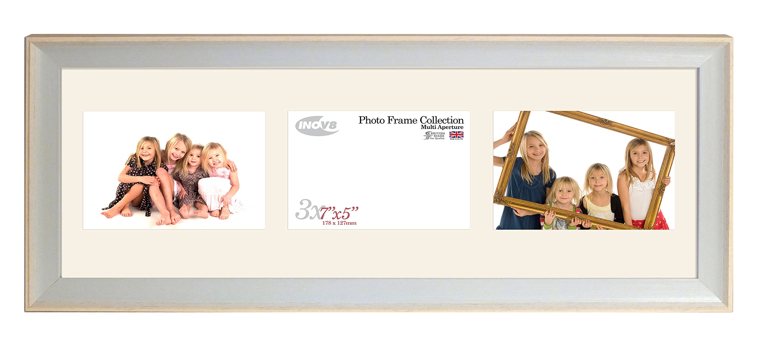 Inov8 Photo Frame, Isla Blue, 7 x 5-Inch, Single