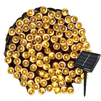 Tuokay Solar Lichterkette Außen, 22m 200 LED 8 Modi, Wasserdicht LED Außenlichterkette, Dekorative Beleuchtung für Garten Bal