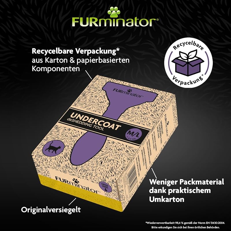 deShedding Tool Katzen Größe M,L Kurzhaar