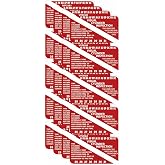 Visual Cylinder Inspection Stickers, 7-Year Scuba Tank Certification, Red, Pack of 20