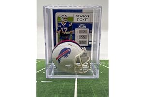 RIDDELL Buffalo Bills NFL Helmet Shadowbox w/Josh Allen card