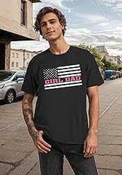 Tewmeu Girl Dad Shirt for Men Best T Shirt Gift for